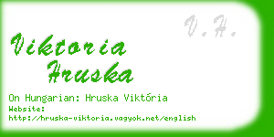viktoria hruska business card