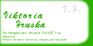 viktoria hruska business card